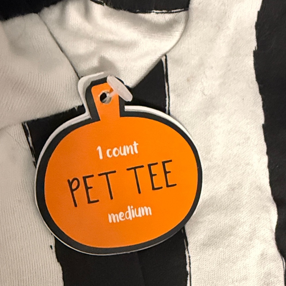 Black and White Striped Dog Rufferee Shirt - Picture 2 of 4